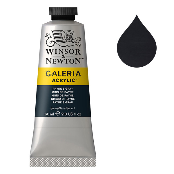 Winsor & Newton Galeria acrylverf 465 paynes grey (60 ml) 2120465 410032 - 1