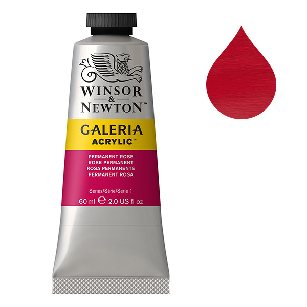 Winsor & Newton Galeria acrylverf 502 permanent rose (60 ml) 2120502 410038 - 1