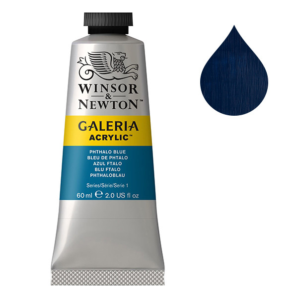 Winsor & Newton Galeria acrylverf 516 phthalo blue (60 ml) 2120516 410039 - 1