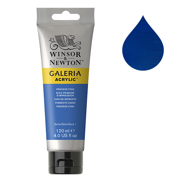 Winsor & Newton Galeria acrylverf 535 process cyan (120 ml) 2131535 410162 - 1