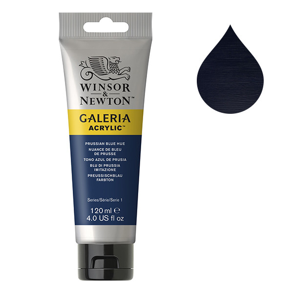 Winsor & Newton Galeria acrylverf 541 prussian blue (120 ml) 2131541 410165 - 1