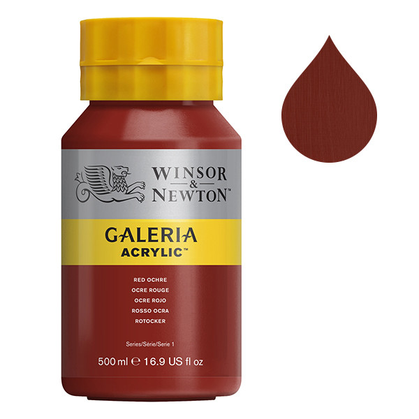 Winsor & Newton Galeria acrylverf 564 red orche (500 ml) 2150564 410109 - 1