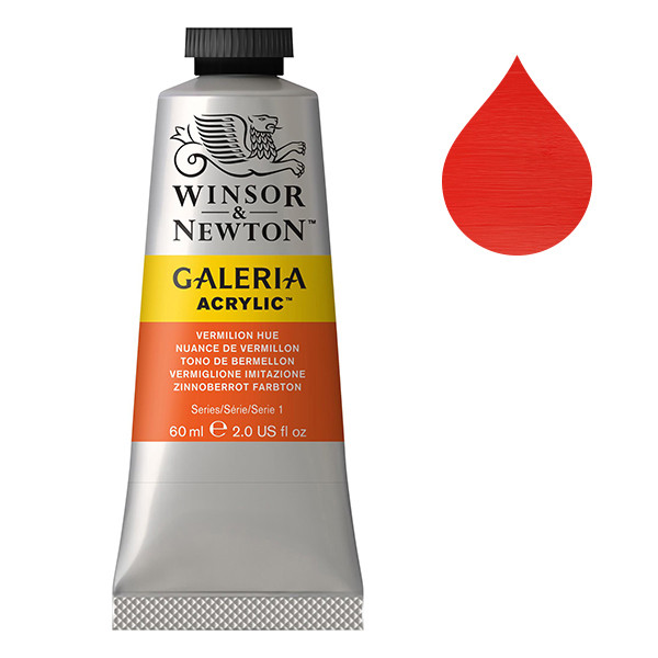 Winsor & Newton Galeria acrylverf 682 vermilion (60 ml) 2120682 410056 - 1