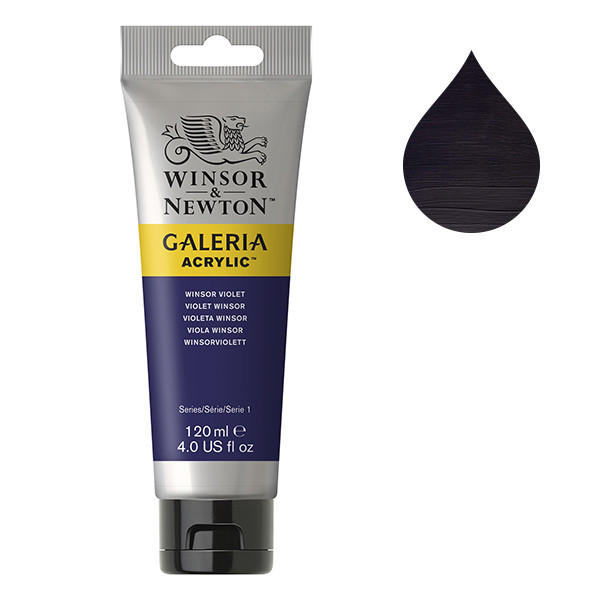 Winsor & Newton Galeria acrylverf 728 winsor violet (120 ml) 2131728 410178 - 1