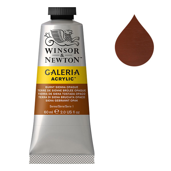 Winsor & Newton Galeria acrylverf 77 burnt sienna opaque (60 ml) 2120077 410003 - 1