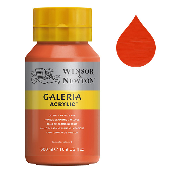 Winsor & Newton Galeria acrylverf 90 cadmium orange hue (500 ml) 2150090 410065 - 1