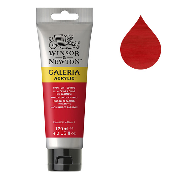 Winsor & Newton Galeria acrylverf 95 cadmium red hue (120 ml) 2131095 410126 - 1