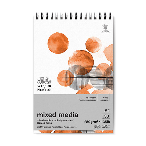 Winsor & Newton Mixed Media spiraalblok A4 250 g/m² (30 vellen) 6694002 409998 - 1