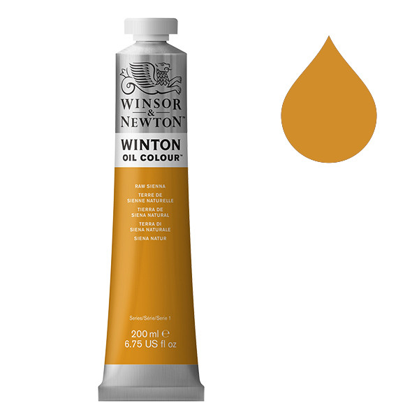 Winsor & Newton Winton olieverf 552 raw sienna (200ml) 8840595 410338 - 1