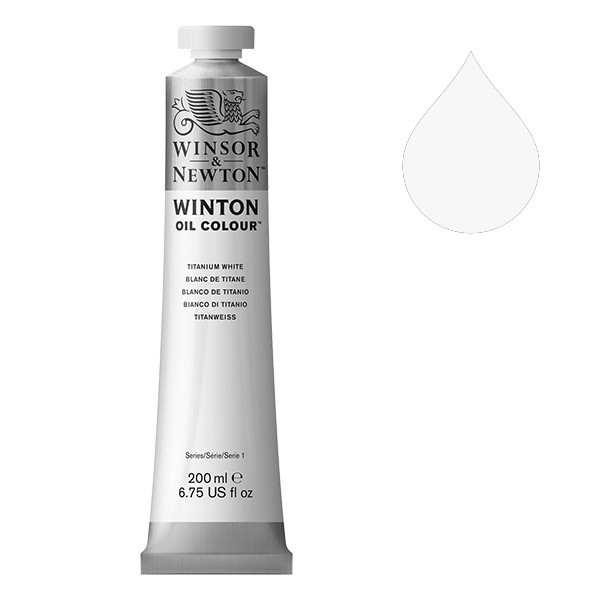 Winsor & Newton Winton olieverf 644 titanium white (200ml) 1437644 8840010 410344 - 1