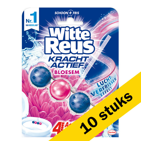 Witte Reus Aanbieding: 10x Witte Reus toiletblok Actief Boost Bloesem (50 gram)  SRE00181 - 1