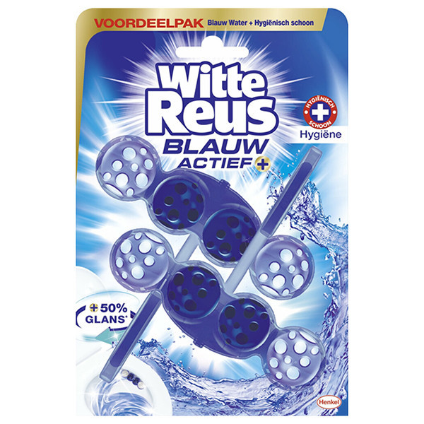 Witte Reus toiletblok Blauw Actief Hygiëne (2 x 50 gram) SRE00337 - 1
