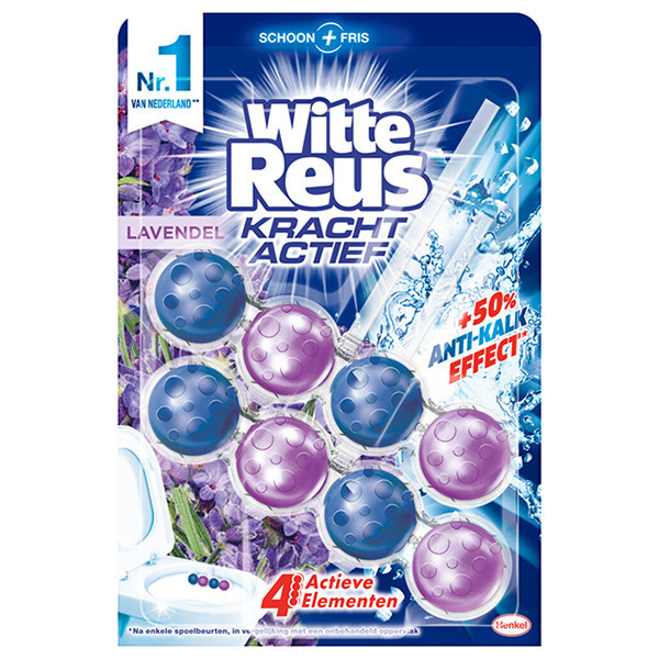Witte Reus toiletblok Kracht Actief Lavendel (2 x 50 gram) SRE00331 - 1