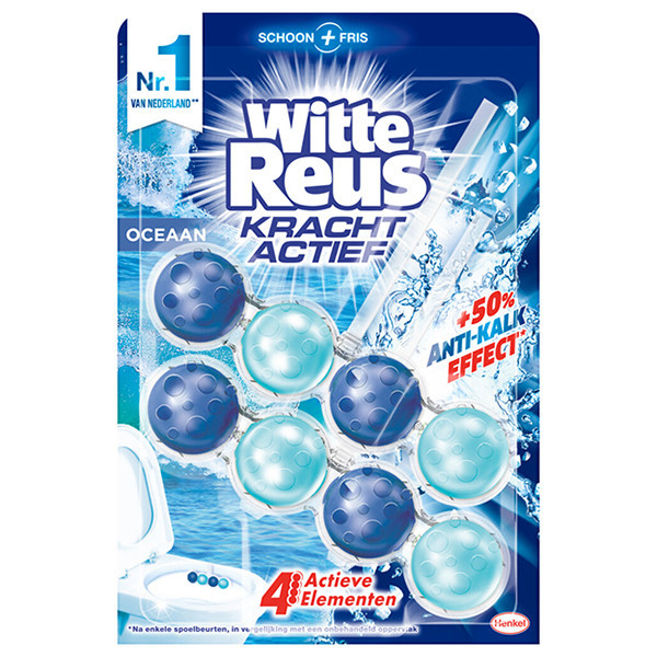 Witte Reus toiletblok Kracht Actief Oceaan (2 x 50 gram) SRE00329 - 1