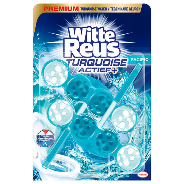 Witte Reus toiletblok Turquoise Actief (2 x 50 gram) SRE00339 - 1