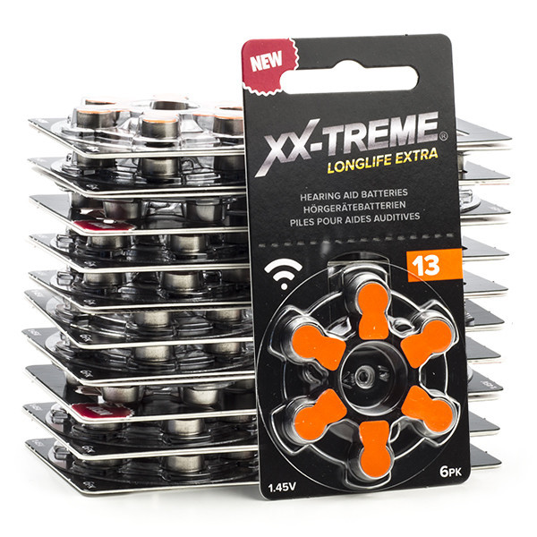 XX-TREME Longlife Extra 13 / PR48 / oranje gehoorapparaatbatterij 120 stuks (123accu huismerk) A1200020 - 1