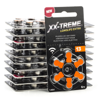 XX-TREME Longlife Extra 13 / PR48 / oranje gehoorapparaatbatterij 120 stuks (123accu huismerk) A1200020