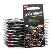 XX-TREME Longlife Extra 312 / PR41 / bruin gehoorapparaatbatterij 120 stuks (123accu huismerk) A1200017