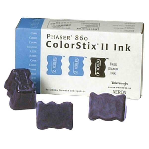 Xerox 016190601 colorstix 2 x cyaan + 1 x zwart (origineel) 016190601 046610 - 1