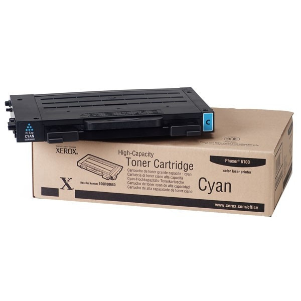 Xerox 106R00680 toner cyaan hoge capaciteit (origineel) 106R00680 046703 - 1