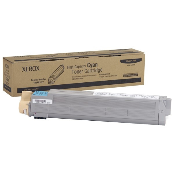 Xerox 106R01077 toner cyaan hoge capaciteit (origineel) 106R01077 047110 - 1