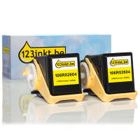 Xerox 106R02604 toner geel hoge capaciteit 2 stuks (123inkt huismerk) 106R02604C 047841