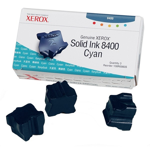 Xerox 108R00605 solid ink cyaan 3 stuks (origineel) 108R00605 046727 - 1