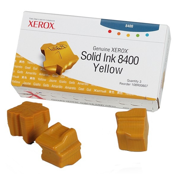 Xerox 108R00607 solid ink geel 3 stuks (origineel) 108R00607 046729 - 1