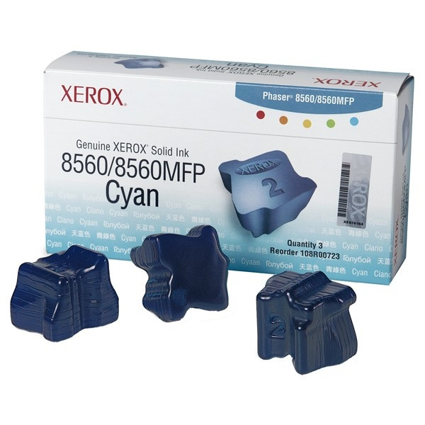 Xerox 108R00723 solid ink cyaan 3 stuks (origineel) 108R00723 047226 - 1