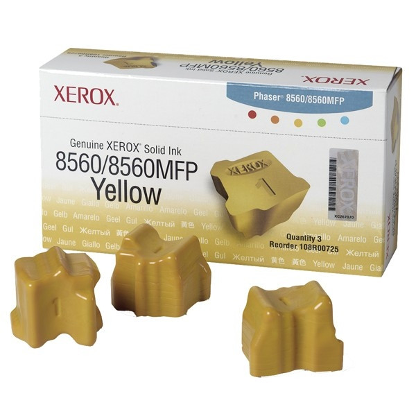 Xerox 108R00725 solid ink geel 3 stuks (origineel) 108R00725 047222 - 1