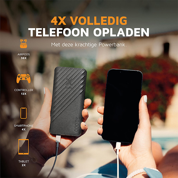 Xtorm Go2 powerbank zwart (15W, 20000 mAh) AXT00121 - 7