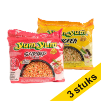 Yum Yum Combi deal: 3x Yum Yum Noodles Soep kip (5 pack) en 3x garnaal (5 pack)  404371
