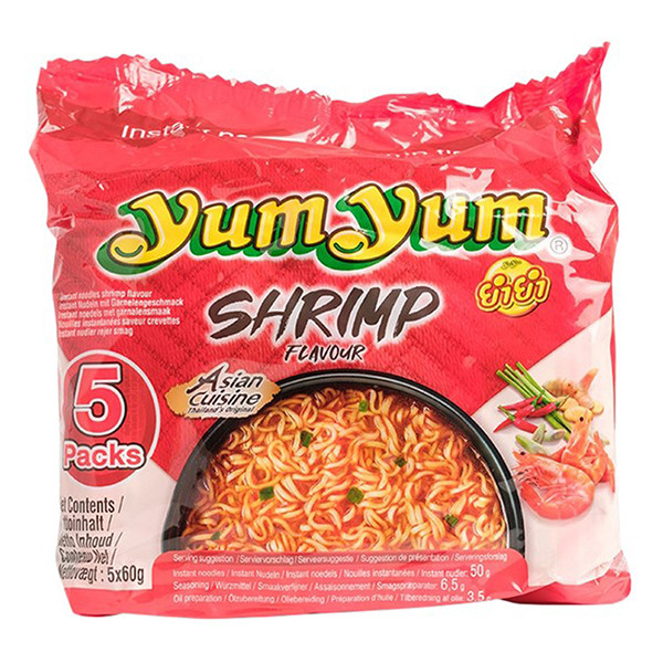 Yum Yum Noodles Soep garnalen (5 pack) 0896 423757 - 1