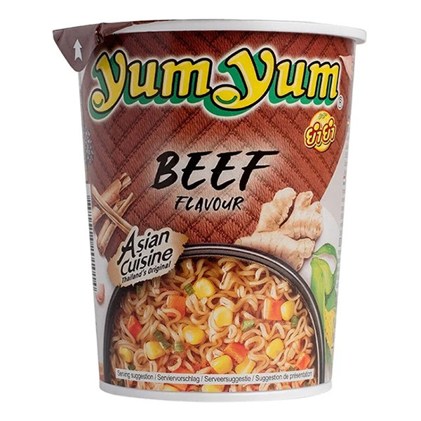 Yum Yum Noodles Soep rund cup (12 stuks) 0885 423755 - 1