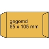 Zakenvelop bruin 65 x 105 mm gegomd (1000 stuks) 209114 - 1