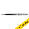Aanbieding: 12x Zebra F301A balpen grijs 423808 - 1