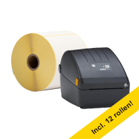Zebra ZD220d direct thermal labelprinter met usb + 12 rollen 832933