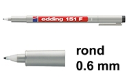 0,6 mm (Edding 151F)