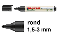 1,5 - 3 mm (Edding 21)