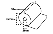 pinrollen 57x35x12 mm