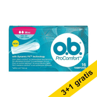 Aanbieding: 4x o.b.ProComfort Mini  tampons (16 stuks) SOB00028