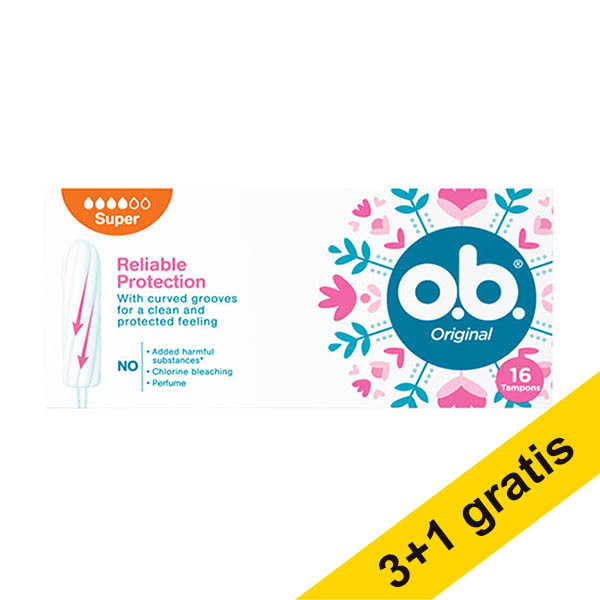 Aanbieding: 4x o.b. Original Super tampons  (16 stuks) SOB00032 - 1