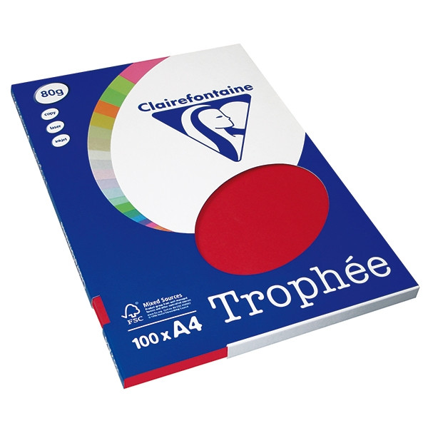 Clairefontaine gekleurd papier kersenrood