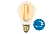 Dimbare peer lamp goud E27