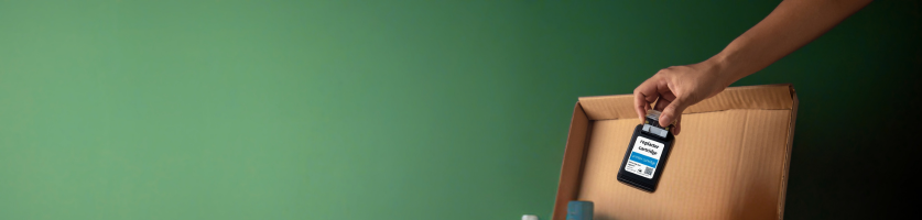 kleurencartridges in een inkjetprinter