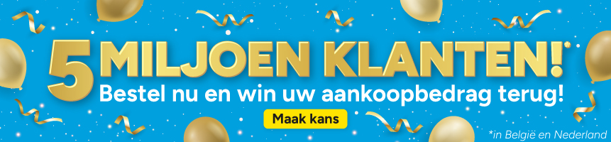 5 miljoen klanten! 
