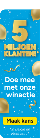 5 miljoen klanten! Doe mee met onze winactie. 
