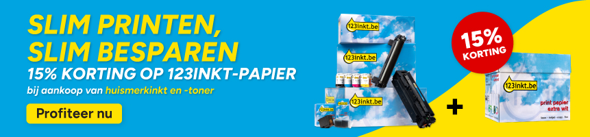 Slim printen, slim besparen: 15% korting op 123inkt-papier