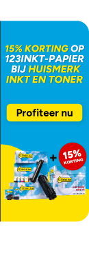 15% korting op 123inkt-papier bij huismerkinkt en -toner