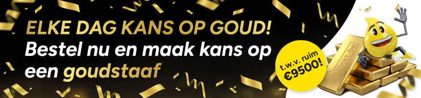 123inkt.be - Bestel nu en maak kans op een goudstaaf!